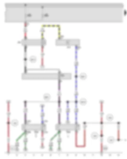 Wiring Diagram  AUDI A3 2012 - Terminal 15 voltage supply relay 2