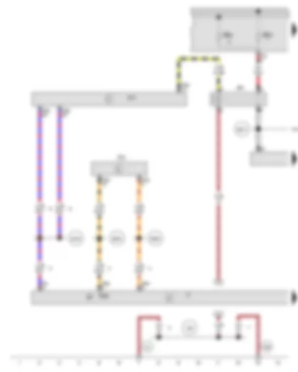 Wiring Diagram  AUDI A3 2012 - Light sensor - Onboard supply control unit - Data bus diagnostic interface - Terminal 15 voltage supply relay 2 - Automatic anti-dazzle interior mirror