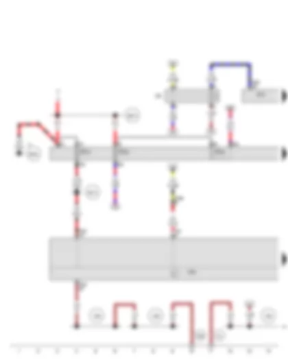 Wiring Diagram  AUDI A3 2012 - X-contact relief relay - Heater control unit - Onboard supply control unit