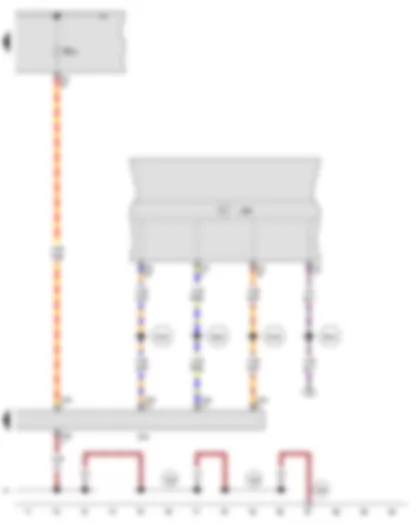 Wiring Diagram  AUDI A3 2011 - Control unit in dash panel insert - Data bus diagnostic interface