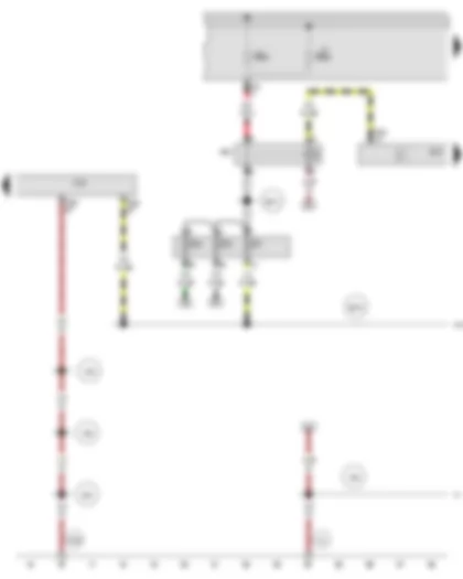 Wiring Diagram  AUDI A3 2012 - Onboard supply control unit - Terminal 15 voltage supply relay 2 - Control unit for cornering light and headlight range control