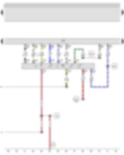 Wiring Diagram  AUDI A3 2013 - Light switch - Front and rear fog light switch - Onboard supply control unit