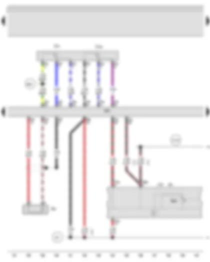 Wiring Diagram  AUDI A3 2013 - Knock sensor 1 - Accelerator position sender - Engine control unit