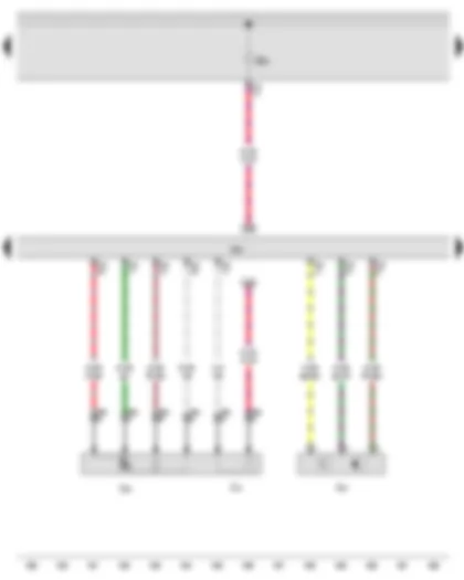 Wiring Diagram  AUDI A3 2012 - Lambda probe - Hall sender - Engine control unit - Lambda probe heater