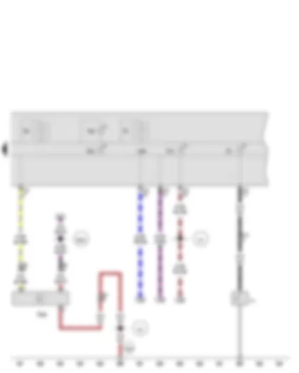 Wiring Diagram  AUDI A3 2010 - Oil pressure switch - Oil level and oil temperature sender - Control unit in dash panel insert