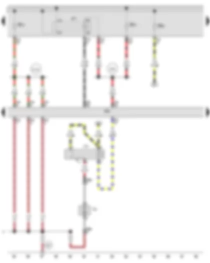 Wiring Diagram  AUDI A3 2012 - Continued coolant circulation relay - Main relay - Engine control unit - Continued coolant circulation pump