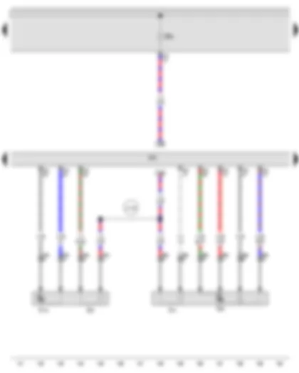 Wiring Diagram  AUDI A3 2013 - Lambda probe - Lambda probe after catalytic converter - Engine control unit