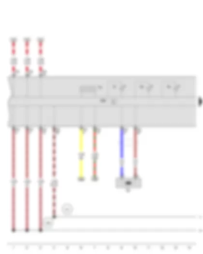 Wiring Diagram  AUDI A3 2009 - Immobiliser reader coil - Control unit in dash panel insert