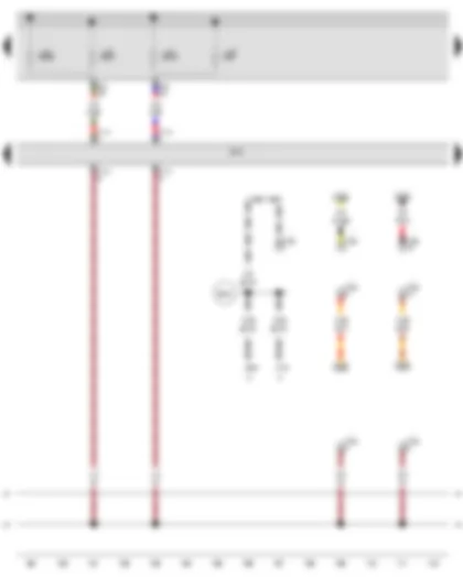 Wiring Diagram  AUDI A3 2009 - Onboard supply control unit