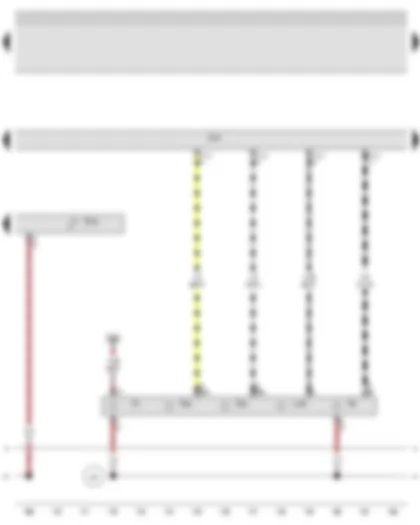 Wiring Diagram  AUDI A3 2009 - Headlight range control regulator - Onboard supply control unit - Bulb for left daytime driving light and side light - Left side light bulb - Front left turn signal bulb - Left headlight dipped beam bulb - Left headlight main beam bulb