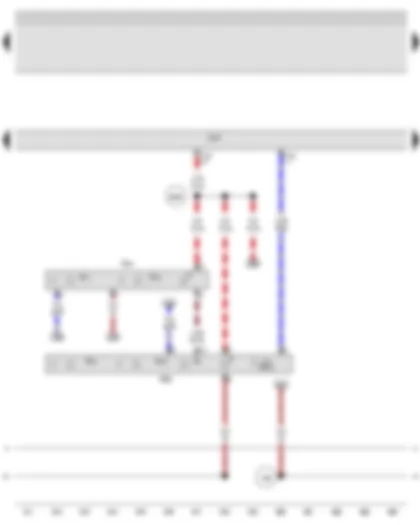 Wiring Diagram  AUDI A3 2009 - Onboard supply control unit - Front roof module - Rear interior light