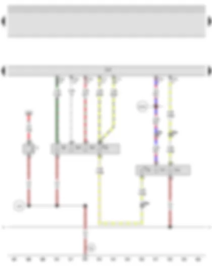 Wiring Diagram  AUDI A3 2009 - Onboard supply control unit - Right tail light bulb - Rear right turn signal bulb - Right brake light bulb - Right reversing light bulb - Right brake and turn signal bulb - Electric socket