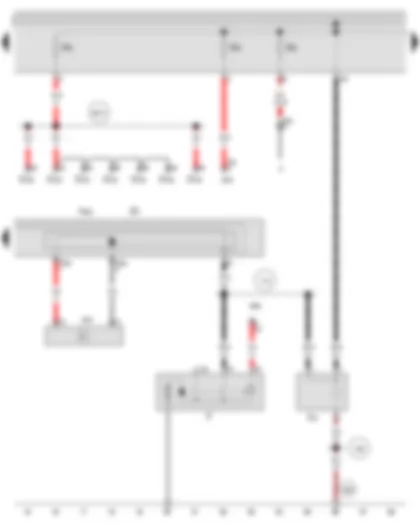 Wiring Diagram  AUDI A3 2013 - Starter - Suppression filter - Fuse holder D