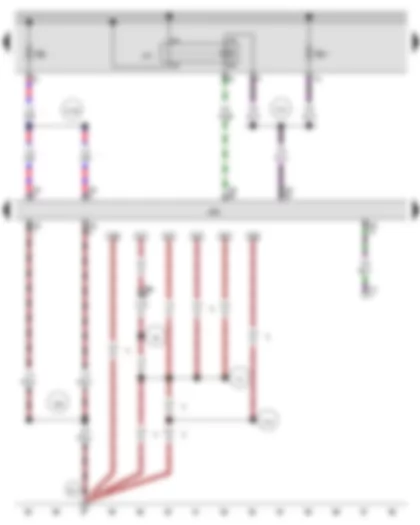 Wiring Diagram  AUDI A3 2016 - Main relay - Engine control unit