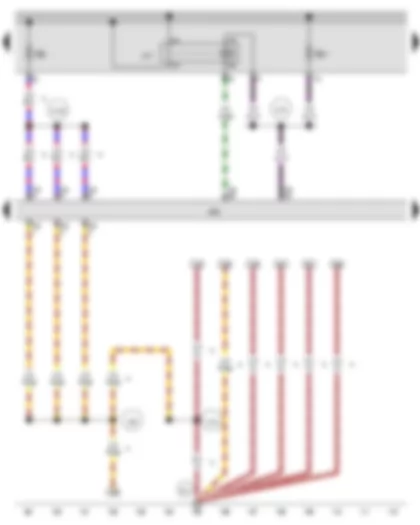Wiring Diagram  AUDI A3 2013 - Terminal 30 voltage supply relay - Engine control unit