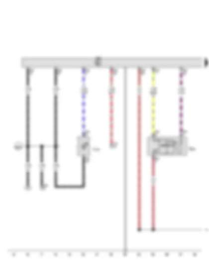 Электросхемa  AUDI A3 2013 - Выключатель с замком для отключения подушки безопасности переднего пассажира - Блок управления подушек безопасности - Контрольная лампа откл. подушки безопасности переднего пассажира