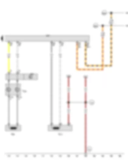 Электросхемa  AUDI A3 2013 - Блок управления подушек безопасности - Блок управления рулевой колонки - Пиропатрон подушки безопасности водителя - Пиропатрон 1 подушки безопасности переднего пассажира