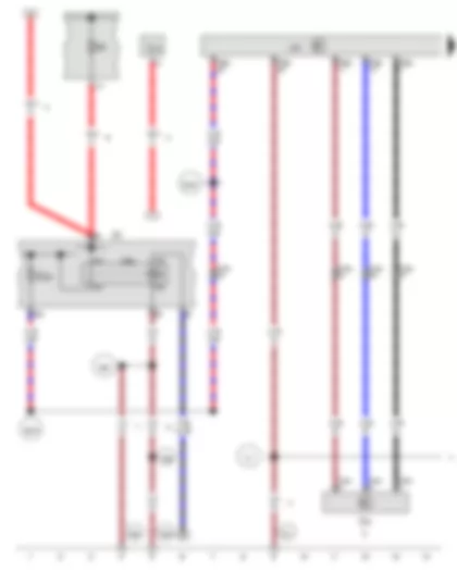 Wiring Diagram  AUDI A3 2015 - Rear left vehicle level sender - Terminal 15 voltage supply relay - Headlight range control unit - Fuse 1 in fuse holder A - Fuse holder C