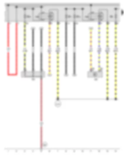 Wiring Diagram  AUDI A3 2015 - Low heat output relay - High heat output relay - Auxiliary air heater element