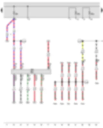 Wiring Diagram  AUDI A3 2013 - Engine control unit - Fuse 3 on fuse holder B - Fuse 31 on fuse holder B - Fuse 32 on fuse holder B