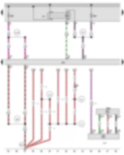 Wiring Diagram  AUDI A3 2015 - Vacuum sender - Main relay - Engine control unit