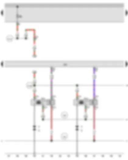 Wiring Diagram  AUDI A3 2015 - Engine control unit - Ignition coil 1 with output stage - Ignition coil 2 with output stage