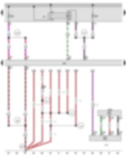 Wiring Diagram  AUDI A3 2014 - Vacuum sender - Main relay - Engine control unit