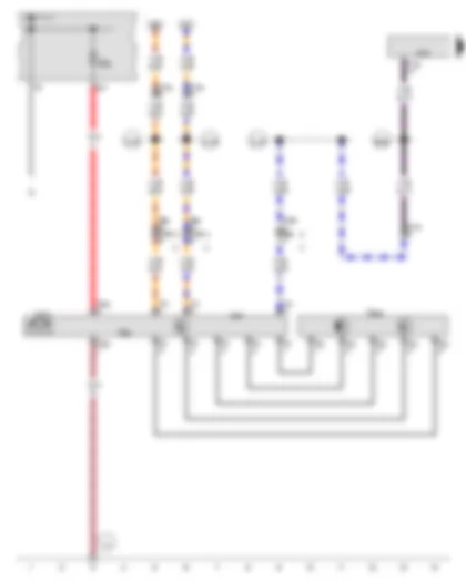 Wiring Diagram  AUDI A3 2015 - Steering angle sender - Power steering control unit - Onboard supply control unit - Electromechanical power steering motor