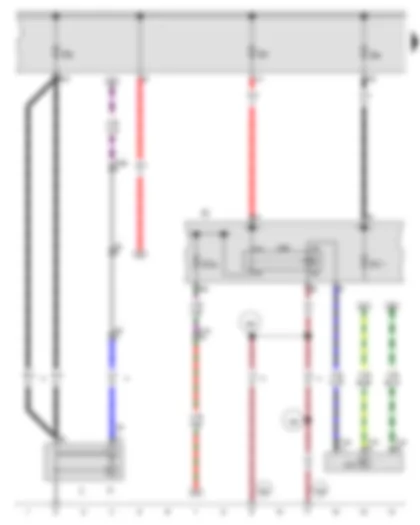 Wiring Diagram  AUDI A3 2016 - Alternator - Terminal 15 voltage supply relay - Fuse 1 in fuse holder A - Fuse 2 in fuse holder A - Fuse 4 in fuse holder A - Fuse holder C