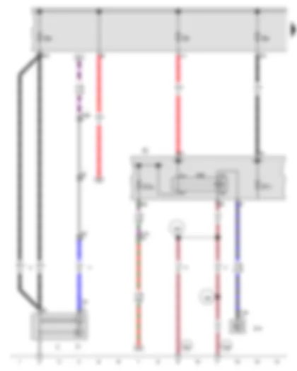 Wiring Diagram  AUDI A3 2015 - Alternator - Terminal 15 voltage supply relay - Fuse 1 in fuse holder A - Fuse 2 in fuse holder A - Fuse 4 in fuse holder A - Fuse holder C