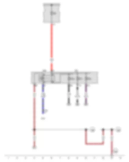 Wiring Diagram  AUDI A3 2015 - Terminal 15 voltage supply relay - Fuse holder C