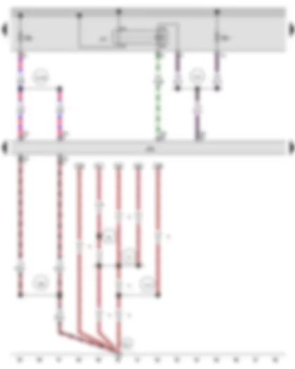 Wiring Diagram  AUDI A3 2016 - Main relay - Engine control unit