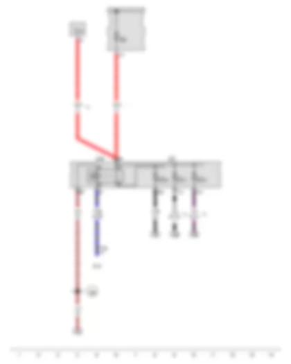 Wiring Diagram  AUDI A3 2015 - Terminal 15 voltage supply relay - Fuse holder C