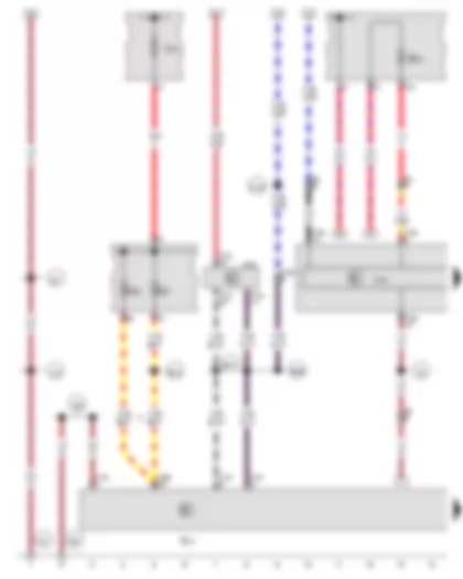 Wiring Diagram  AUDI A3 2015 - Selector lever - Onboard supply control unit - Mechatronic unit for dual clutch gearbox