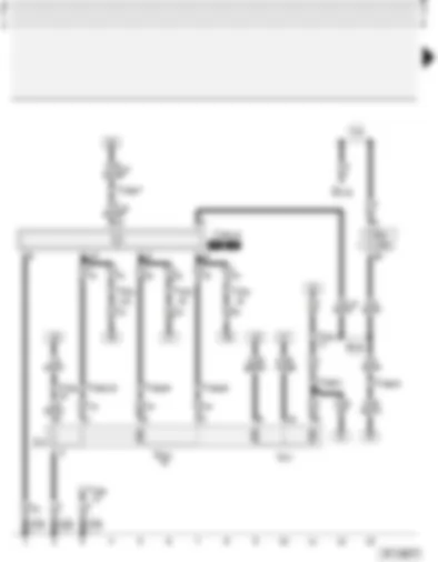 Wiring Diagram  AUDI A3 2004 - Electrically adjustable and heated exterior mirrors - with folding function
