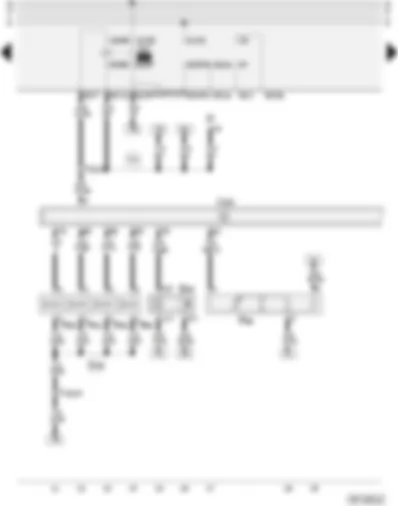 Wiring Diagram  AUDI A3 2002 - Motronic control unit - fuel pump relay - injectors - Hall sender - altitude sender