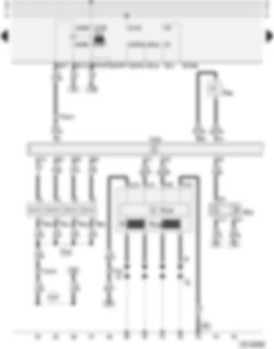 Wiring Diagram  AUDI A3 1998 - Motronic control unit - fuel pump relay - injectors - ignition system - Hall sender
