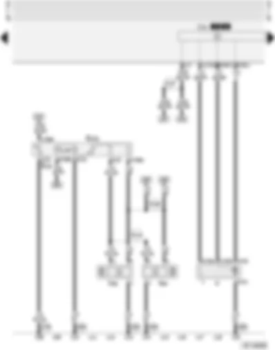 Wiring Diagram  AUDI A3 1998 - Switches and instruments - lighting control - headlight range control - windscreen washer/wiper system