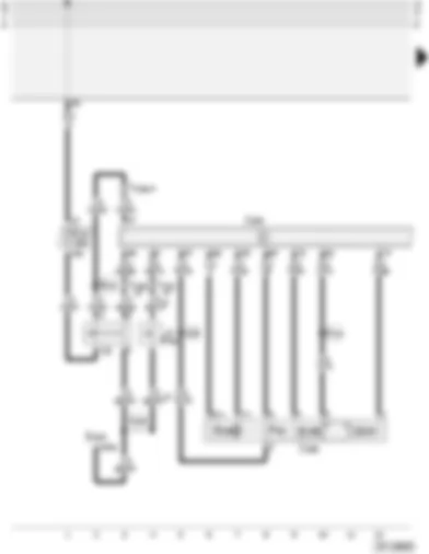 Wiring Diagram  AUDI A3 2004 - Cruise control system (for 1.8 litre Motronic - 4-cylinder)