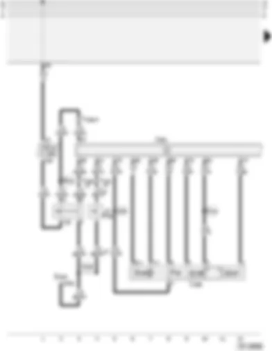 Wiring Diagram  AUDI A3 2004 - Cruise control system (for 1.6 litre Simos - 4-cylinder)