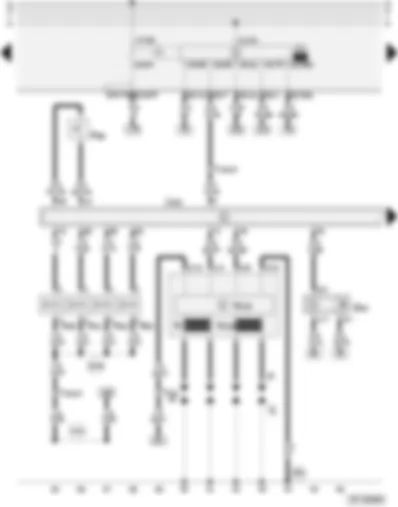 Wiring Diagram  AUDI A3 1999 - Motronic control unit - fuel pump relay - injectors - ignition system - Hall sender