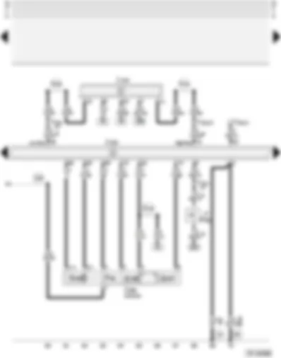 Wiring Diagram  AUDI A3 1999 - Motronic control unit - throttle valve control unit