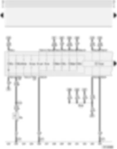 Wiring Diagram  AUDI A3 1999 - Dash panel insert - combi-processor in dash panel insert - handbrake warning