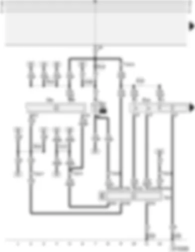 Wiring Diagram  AUDI A3 2004 - Electric windows - 2-door/4-door (with roll-back function)