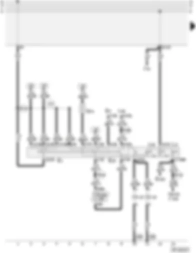 Wiring Diagram  AUDI A3 2004 - Daytime driving lights and fog lights (for 1.8 litre turbo-Motronic 154kW - 4-cylinder - S3)