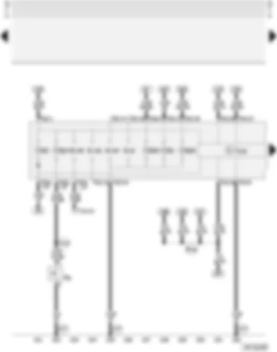 Wiring Diagram  AUDI A3 2000 - Dash panel insert - combi-processor in dash panel insert - handbrake warning