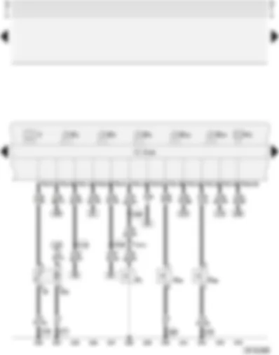 Wiring Diagram  AUDI A3 2000 - Dash panel insert - combi-processor in dash panel insert - rev. counter - speedometer - fuel gauge - fuel pump - coolant shortage indicator - oil pressure switch - analogue clock
