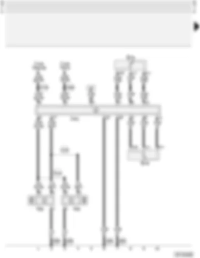 Wiring Diagram  AUDI A3 2004 - Headlights with gas discharge lamps and automatic headlight range control (for 1.8 litre turbo engine with Motronic - 154 kW - S3)