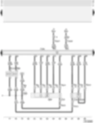 Wiring Diagram  AUDI A3 2001 - Motronic control unit - lambda probes - solenoid valves