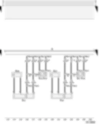 Wiring Diagram  AUDI A3 2001 - Loudspeakers to provision for radio